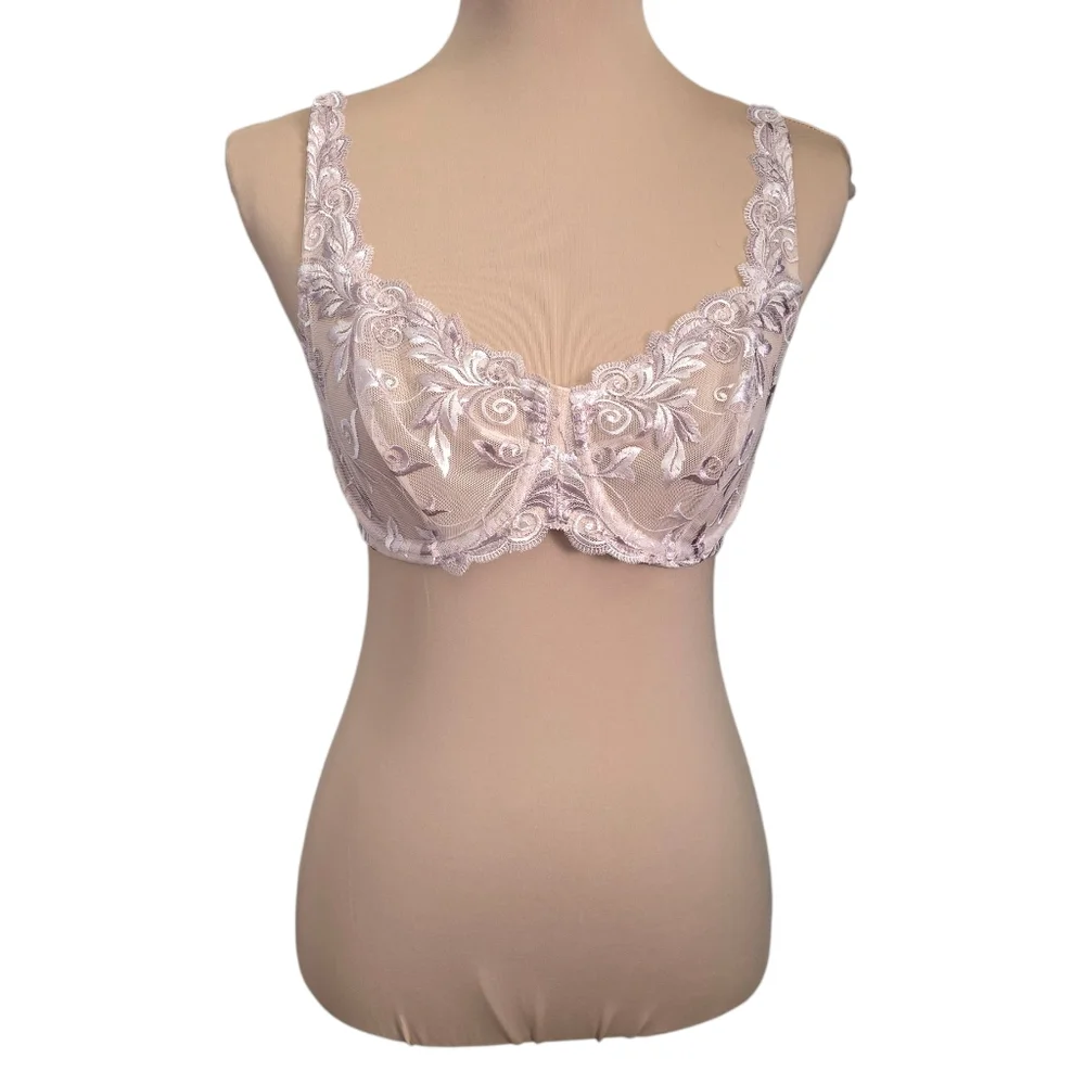 Women's Soma Delicate Lace Bra Nude Beige - 34d